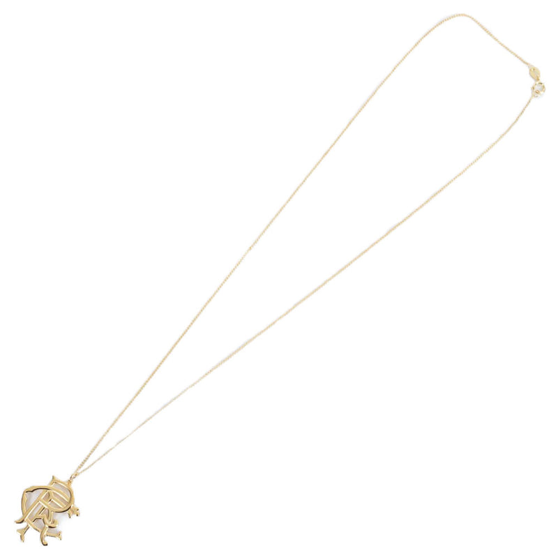 Rangers FC 18ct Gold Plated on Silver Pendant & Chain, side angle