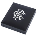 Rangers FC 18ct Gold Plated on Silver Pendant & Chain, close-up detail