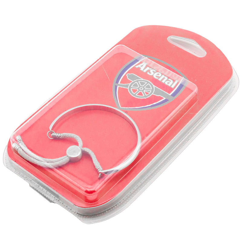 Arsenal FC Ladies Rope Bangle, close-up detail