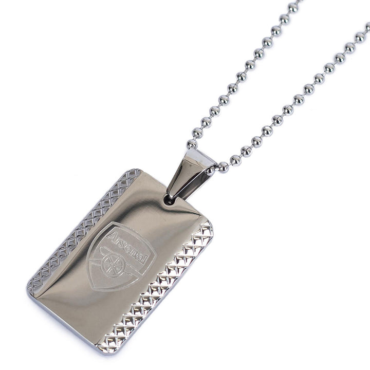 Arsenal FC Patterned Dog Tag & Chain