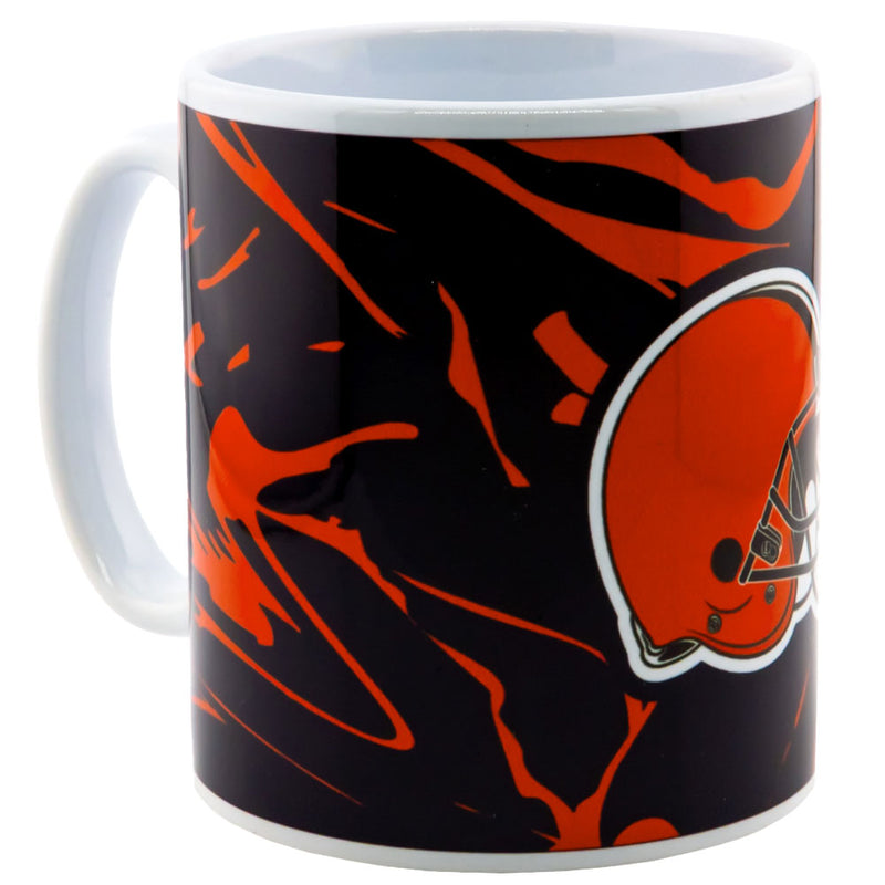 Cleveland Browns Camo Mug, side angle