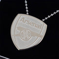 Arsenal FC Stainless Steel Large Pendant & Chain, side angle
