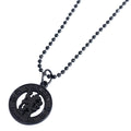 Chelsea FC Black Plated Pendant & Chain