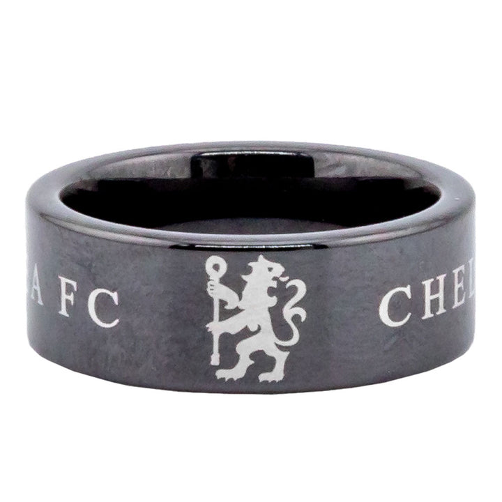 Chelsea FC Black Ceramic Ring Small