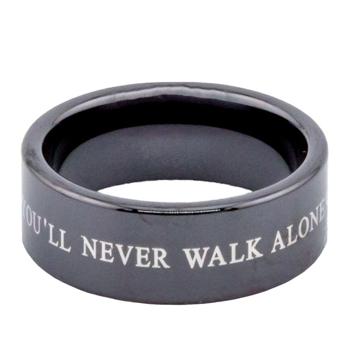 Liverpool FC Black Ceramic Ring Small