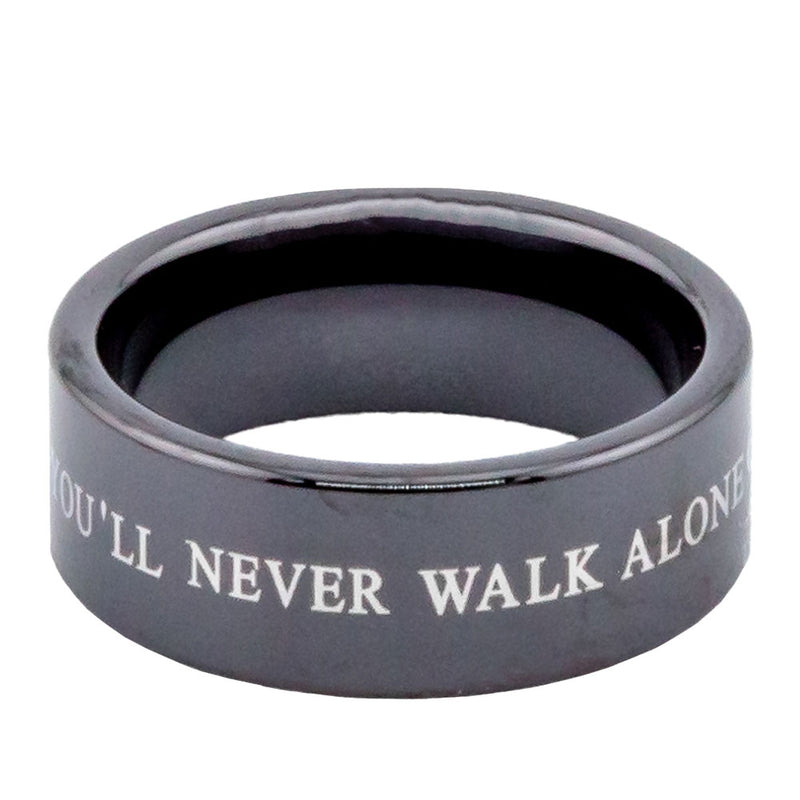 Liverpool FC Black Ceramic Ring Small, alternate view