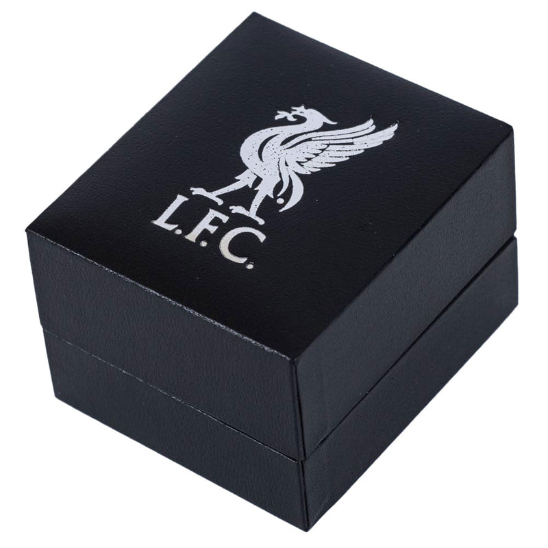 Liverpool FC Sterling Silver Split Shank Ring Small, side angle