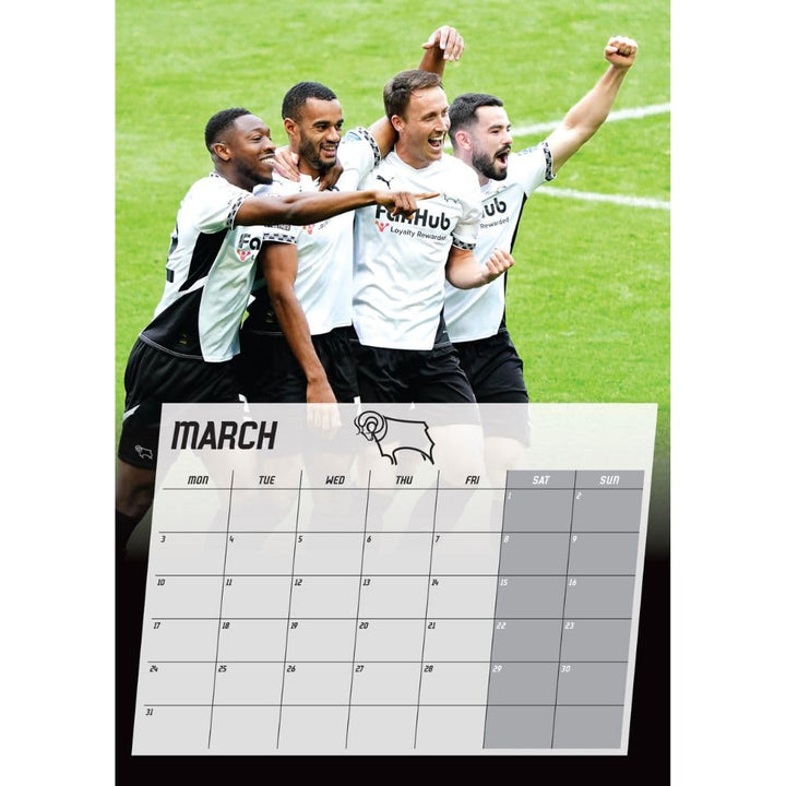 Derby County FC A3 2025 Calendar