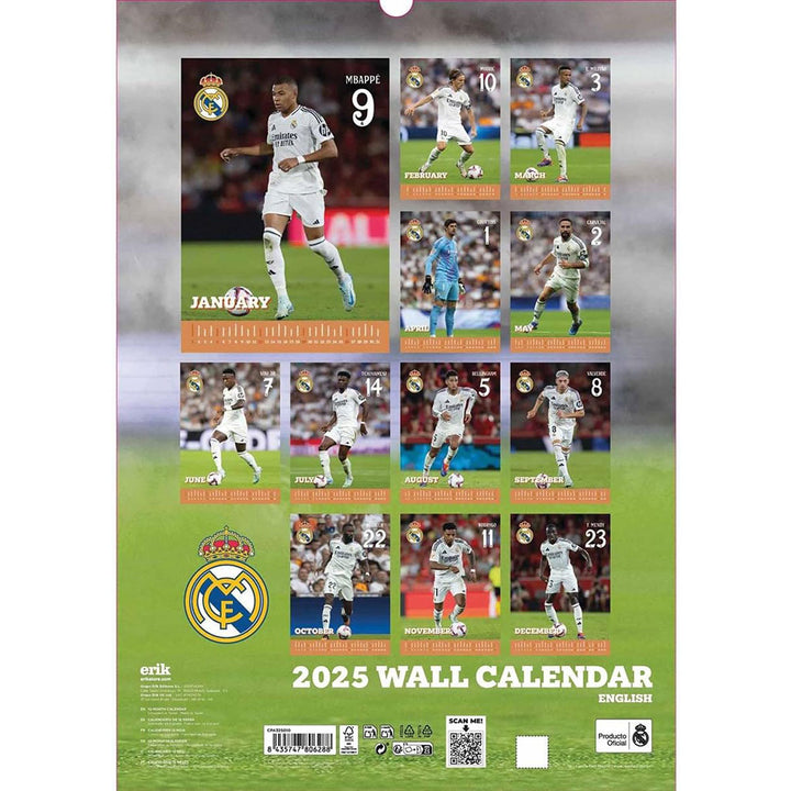 Real Madrid FC A3 2025 Calendar