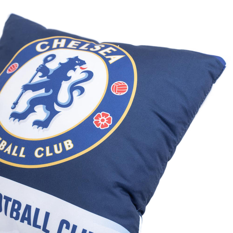 Chelsea FC Text Cushion, side angle