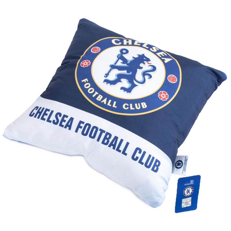 Chelsea FC Text Cushion, close-up detail