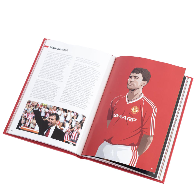 Manchester United Magnificent Number 7s Book, side angle