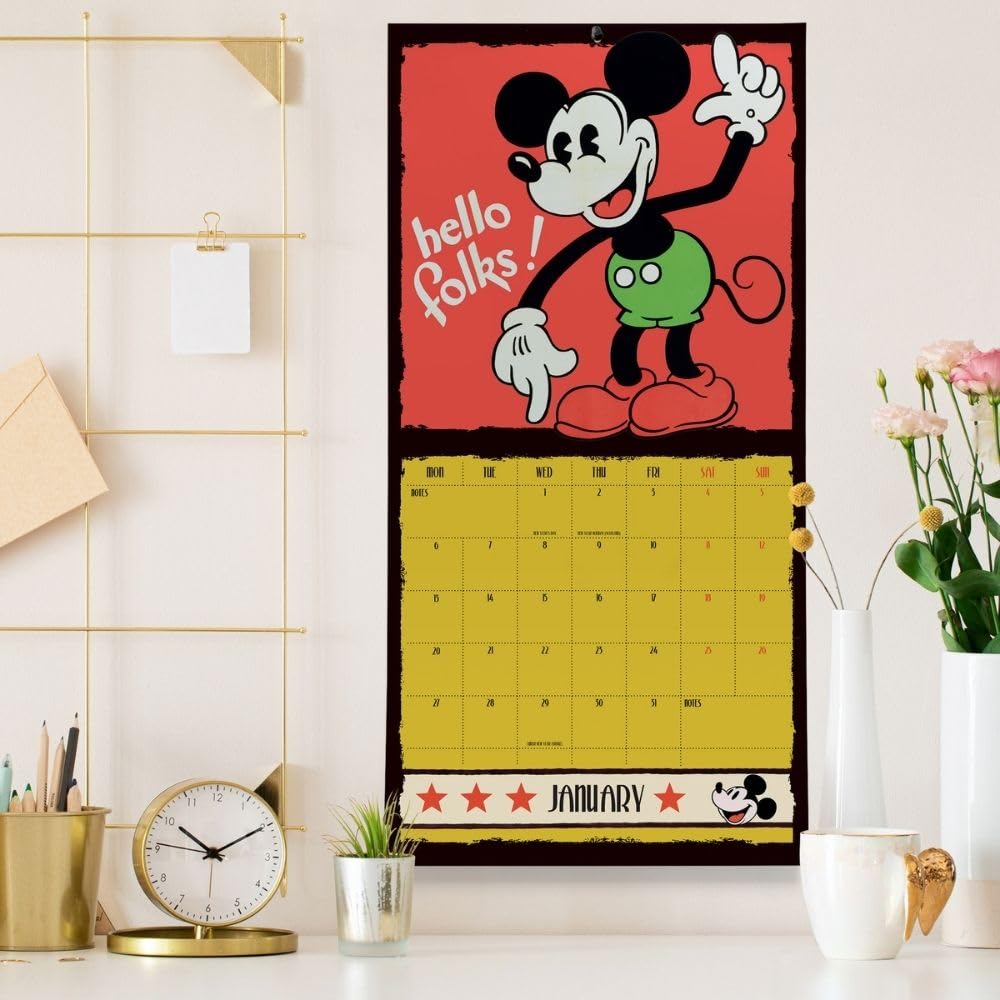 Mickey Classic 90th Anniversary Square 2025 Calendar