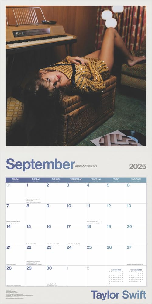 Taylor Swift Square 2025 Calendar