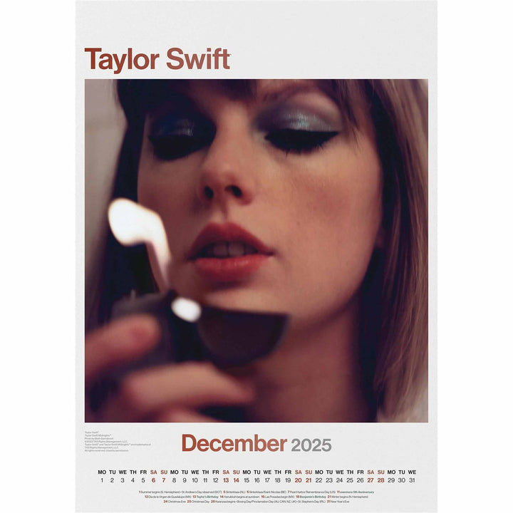 Taylor Swift A3 2025 Calendar