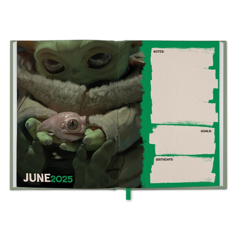 Star Wars The Mandalorian Grogu A5 2025 Diary