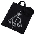 Harry Potter Deathly Hallows Canvas Tote Bag, side angle