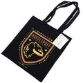 Harry Potter Hufflepuff Canvas Tote Bag, close-up detail