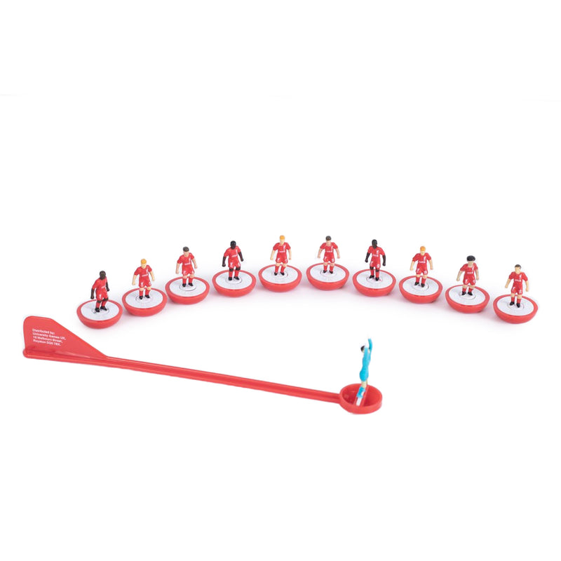 Liverpool FC Subbuteo Team, side angle