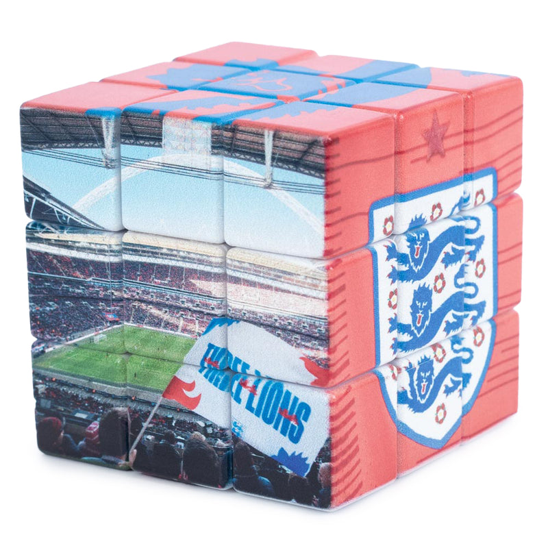 England FA Rubiks Cube, side angle