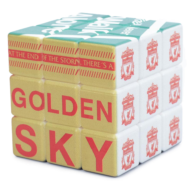 Liverpool FC Rubiks Cube, side angle