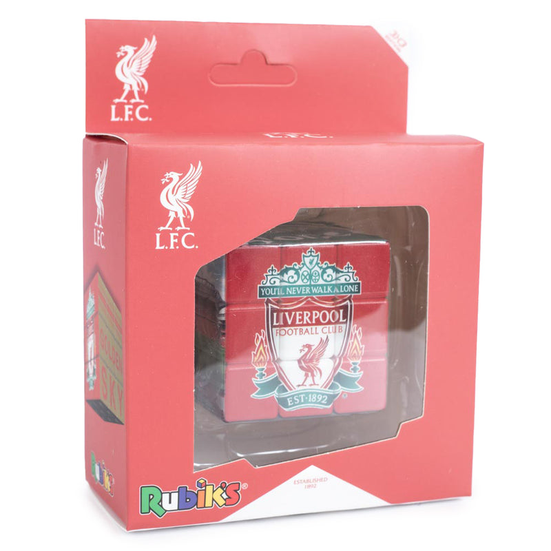 Liverpool FC Rubiks Cube, close-up detail