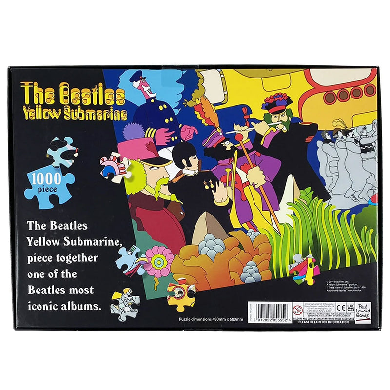 The Beatles Yellow Submarine 1000pc Puzzle, close-up detail