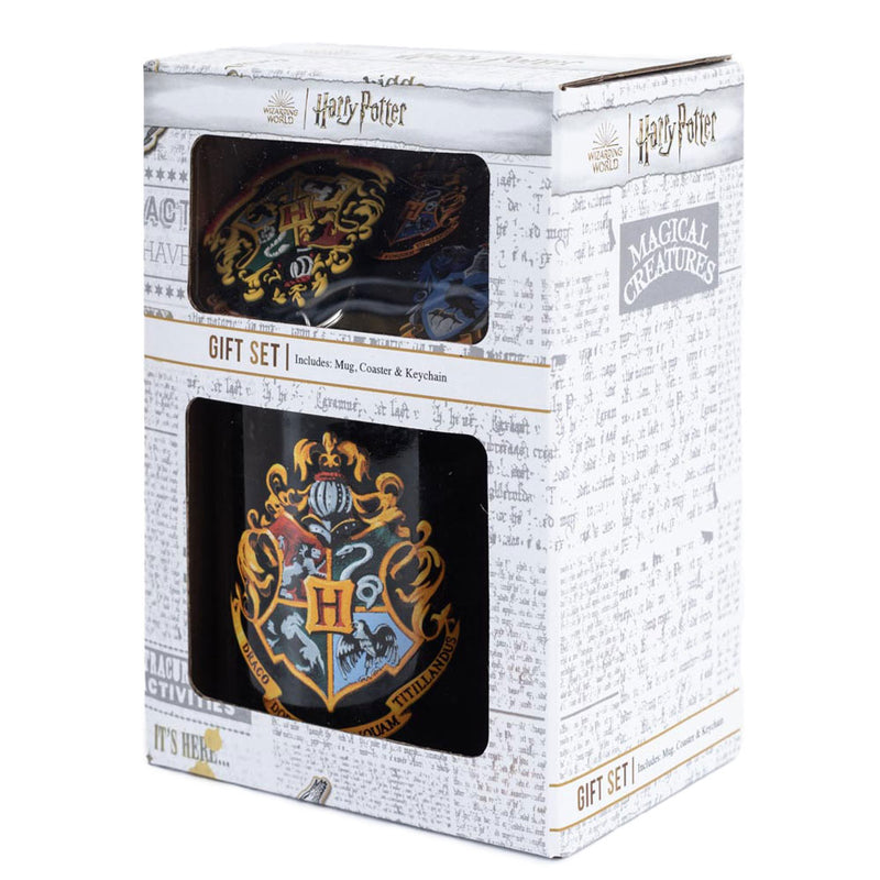 Harry Potter Colourful Crest Mug & Coaster Set, rear view