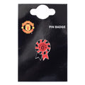 Manchester United FC Rosette Badge, close-up detail