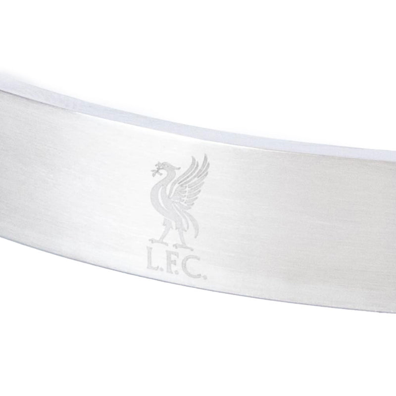 Liverpool FC Liverbird Stainless Steel Bracelet, side angle