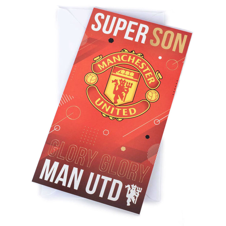 Manchester United Super Son Birthday Card