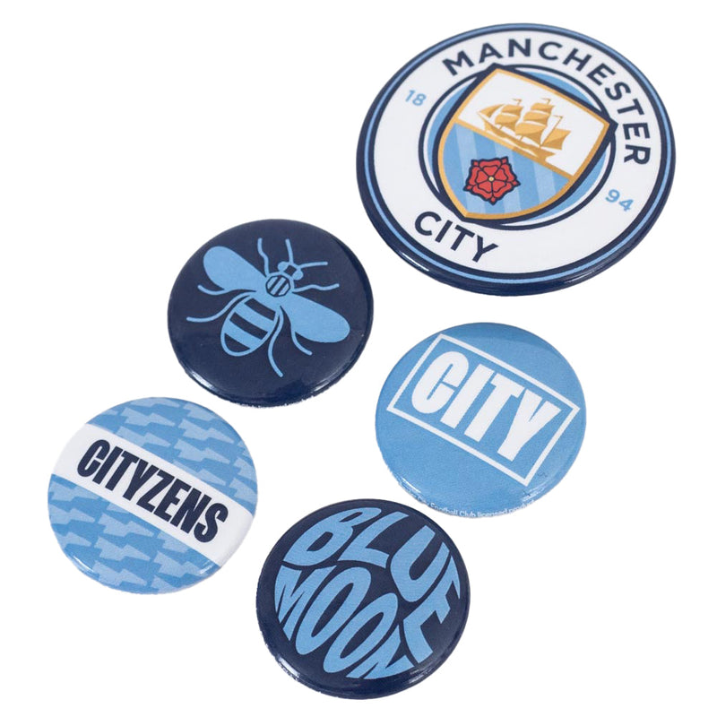 Manchester City FC Button Badge Set, alternate view