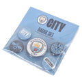 Manchester City FC Button Badge Set, side angle