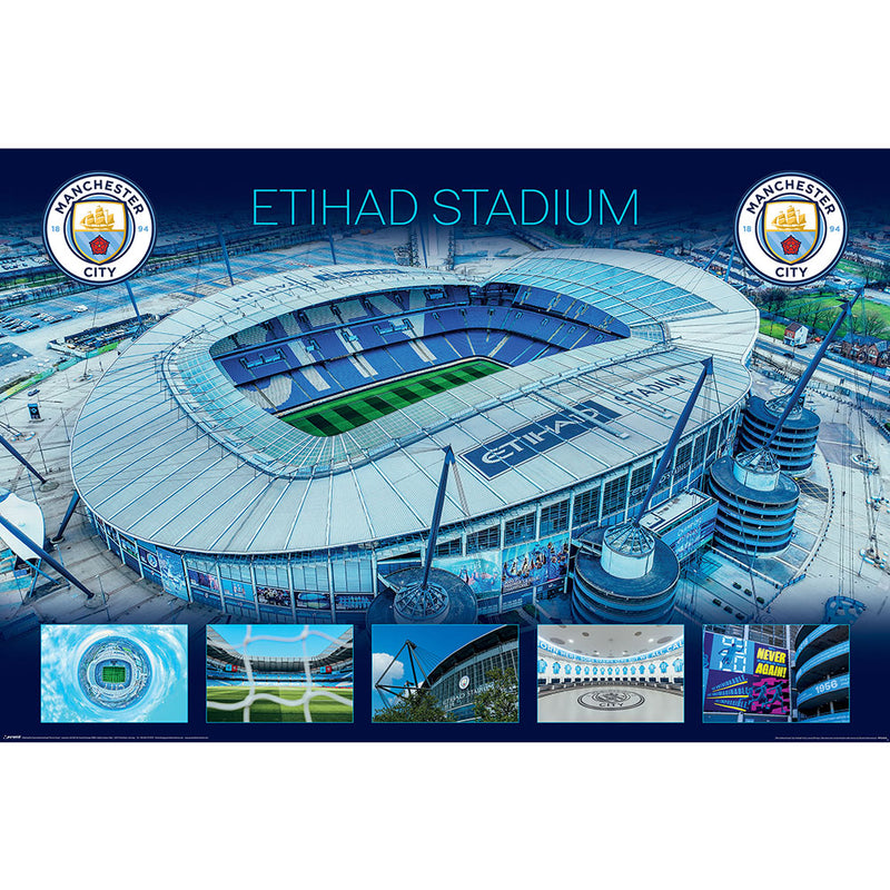 Manchester City FC Etihad Stadium Poster collectible from Infinity Collectables 2026