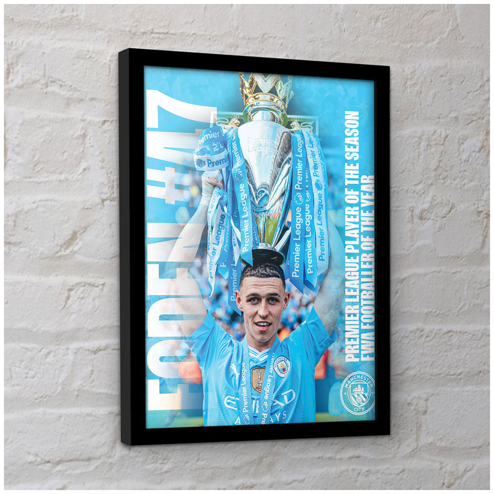 Manchester City Foden Framed Picture