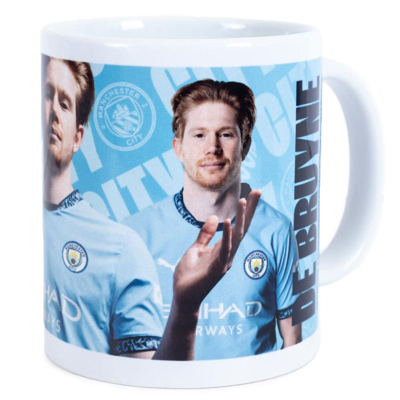 Manchester City FC De Bruyne Mug, side angle