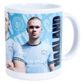 Manchester City FC Haaland Mug, side angle