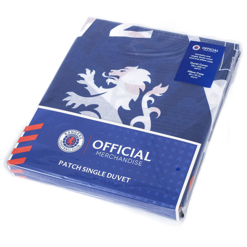 Rangers FC Patch Single Duvet Set, side angle