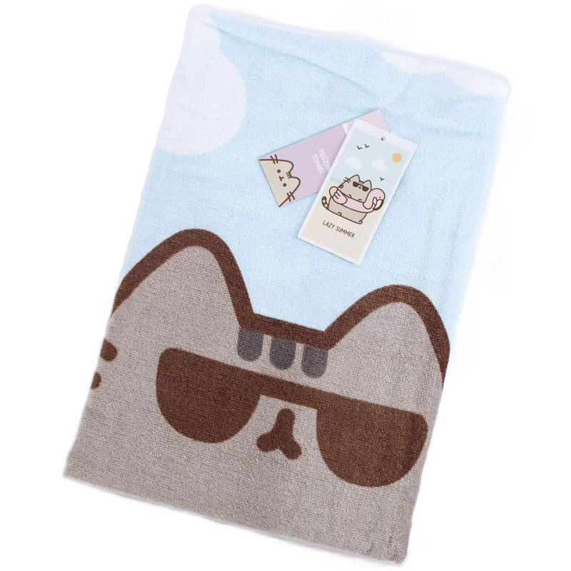 Pusheen Lazy Summer Towel, side angle