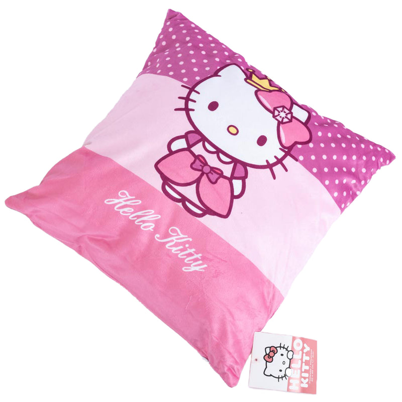 Hello Kitty Princess Velvet Feel Cushion, side angle
