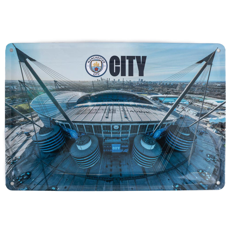 Manchester City FC 2pk Stadium Sign, close-up detail
