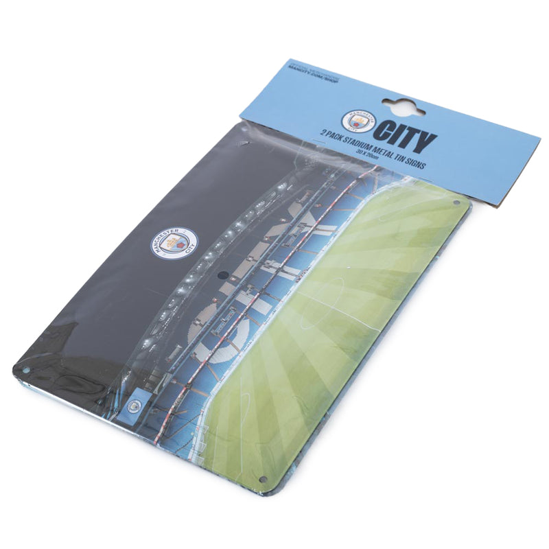 Manchester City FC 2pk Stadium Sign, packaging shot