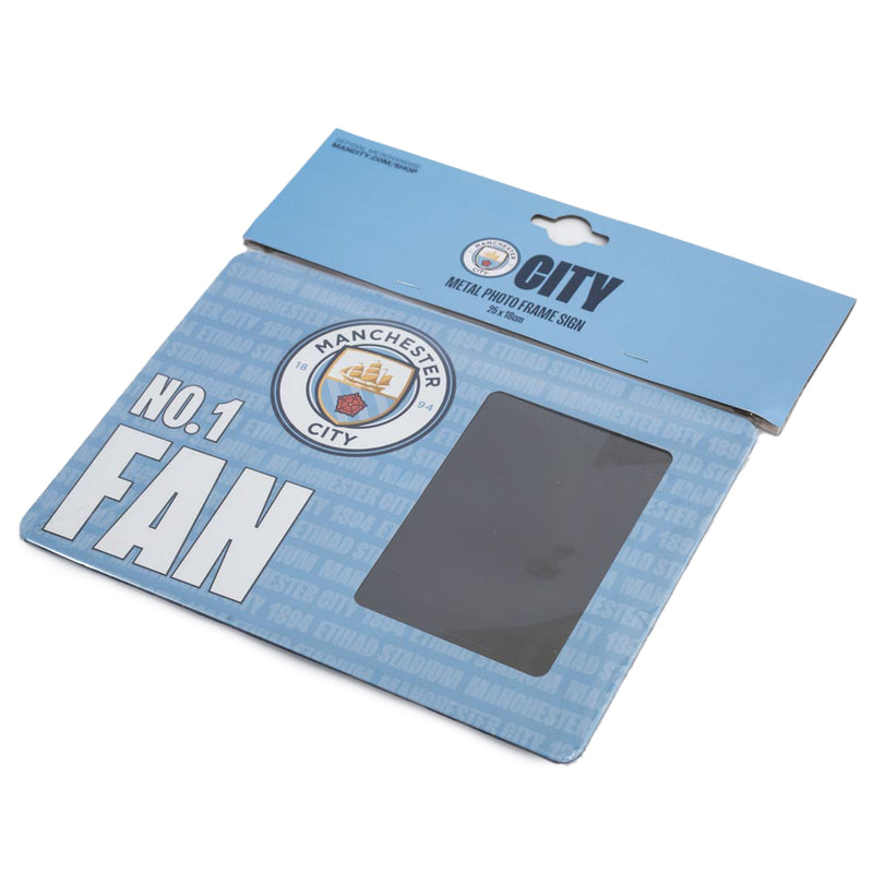 Manchester City FC No1 Fan Picture Frame Sign, rear view
