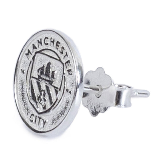 Manchester City FC Sterling Silver Stud Earring, alternate view