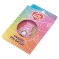 Care Bears Cheer Pin Badge, close-up detail