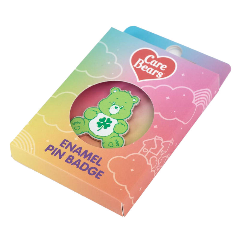 Care Bears Good Luck Pin Badge, close-up detail