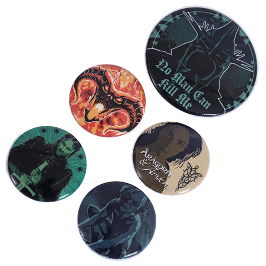 The Lord Of The Rings Button Badge Set, alternate view
