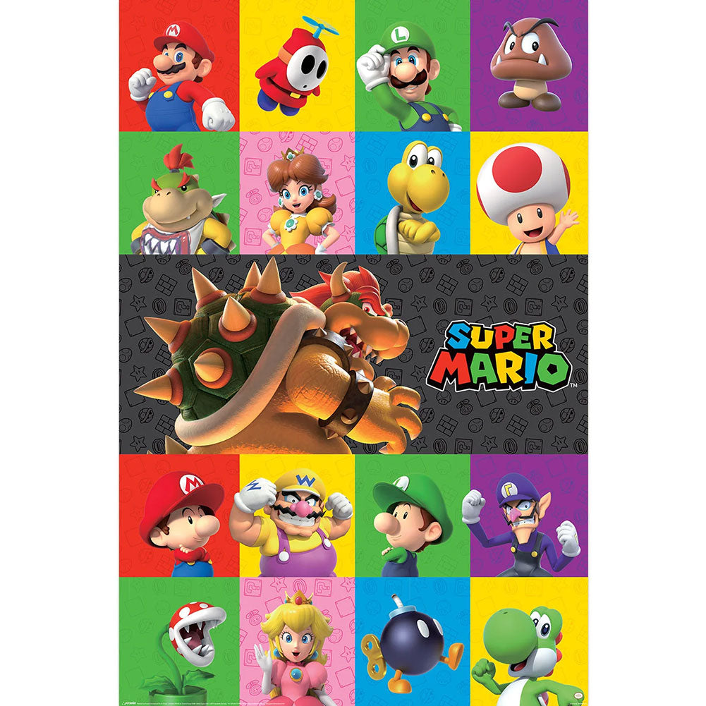 Super Mario Characters Poster