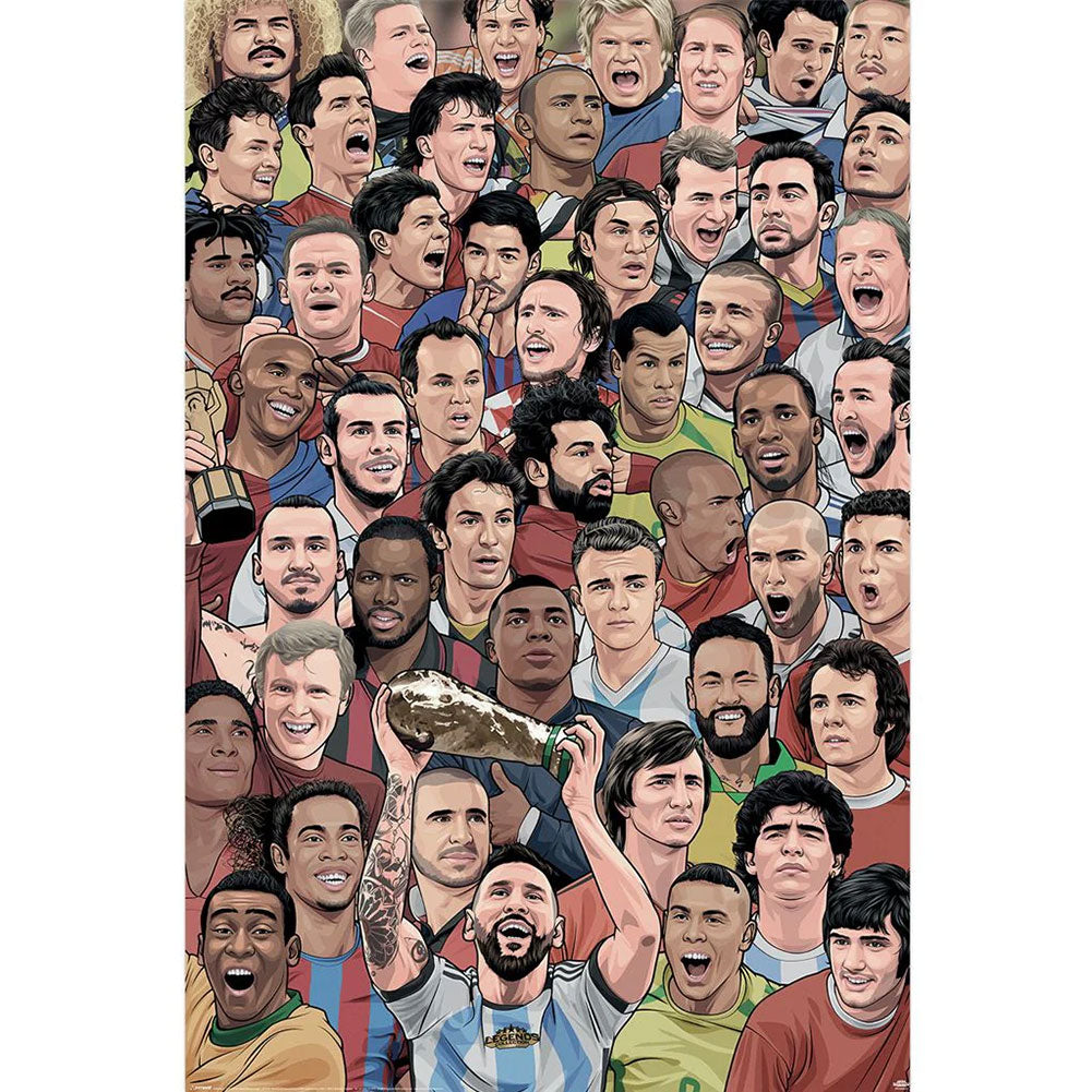 Football's Greatest Players Poster