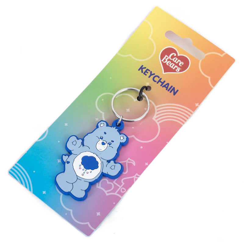 Care Bears Grumpy PVC Keyring, side angle